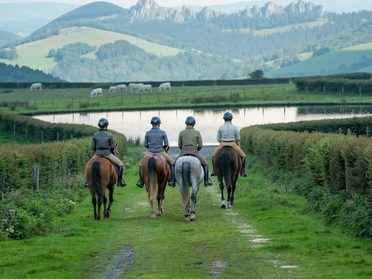 Balade à cheval en Isère, autour de Vignieu