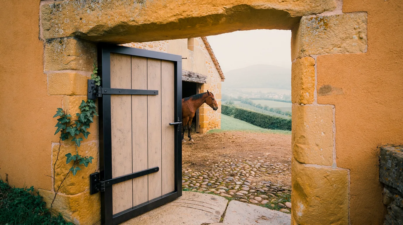 Entrée, Haras del Lobo, centre équestre à Vignieu