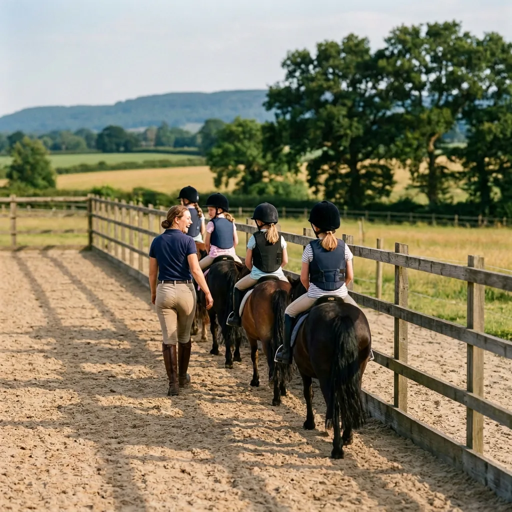 Cours de poney à Vignieu, Isère